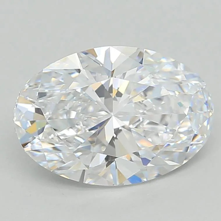 3.14ct Oval Lab Grown Diamond (Colour D, Clarity VVS1, IGI Certified)