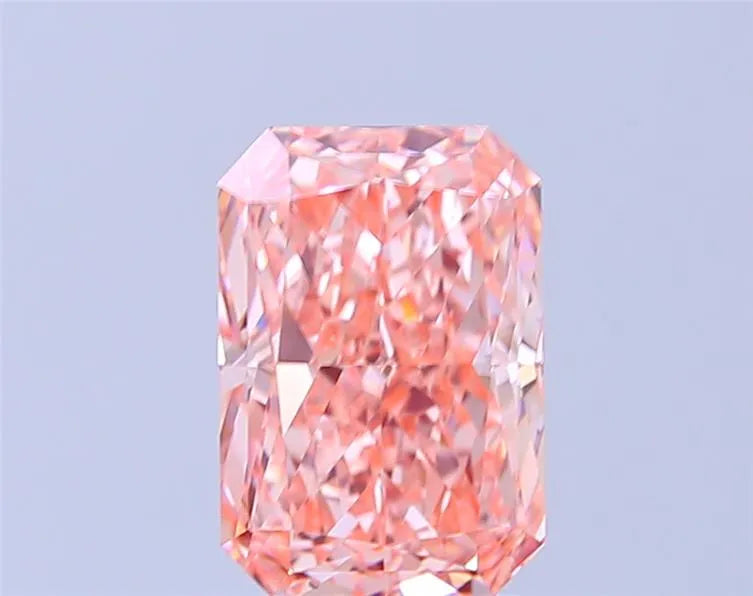 3.17ct Radiant Lab Grown Diamond (Colour Fancy Vivid Pink, Clarity VVS2, IGI Certified)