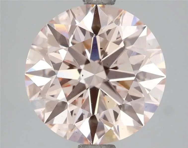 3.19ct Round Lab Grown Diamond (Colour Fancy Pink, Clarity VS2, Cut EX, IGI Certified)