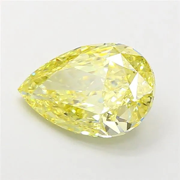 3.30ct Pear Lab Grown Diamond (Colour Fancy Intense Yellow, Clarity VVS2, IGI Certified)