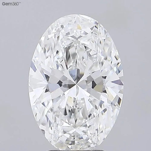 3.31ct Oval Lab Grown Diamond (Colour E, Clarity VVS2, IGI Certified)