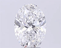 3.31ct Oval Lab Grown Diamond (Colour E, Clarity VVS2, IGI Certified)