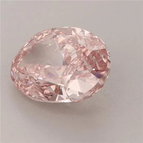3.37ct Oval Lab Grown Diamond (Colour Fancy Vivid Pink, Clarity VS1, IGI Certified)