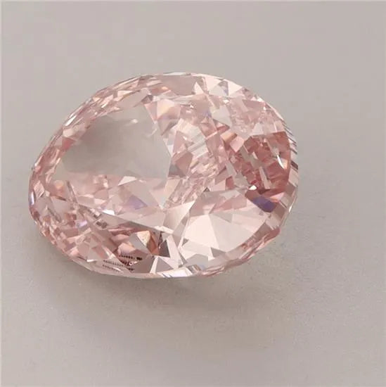 3.37ct Oval Lab Grown Diamond (Colour Fancy Vivid Pink, Clarity VS1, IGI Certified)