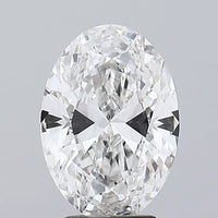 3.40ct Oval Lab Grown Diamond (Colour F, Clarity VS2, IGI Certified)