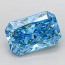 3.49ct Radiant Lab Grown Diamond (Colour Fancy Vivid Blue, Clarity VVS1, IGI Certified)