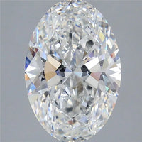 3.50ct Oval Lab Grown Diamond (Colour F, Clarity VVS2, IGI Certified)