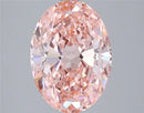 3.51ct Oval Lab Grown Diamond (Colour Fancy Vivid Pink, Clarity VS2, IGI Certified)