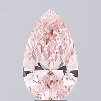 3.51ct Pear Lab Grown Diamond (Colour Fancy Vivid Pink, Clarity VS1, IGI Certified)