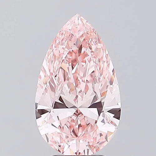 3.51ct Pear Lab Grown Diamond (Colour Fancy Vivid Pink, Clarity VS1, IGI Certified)