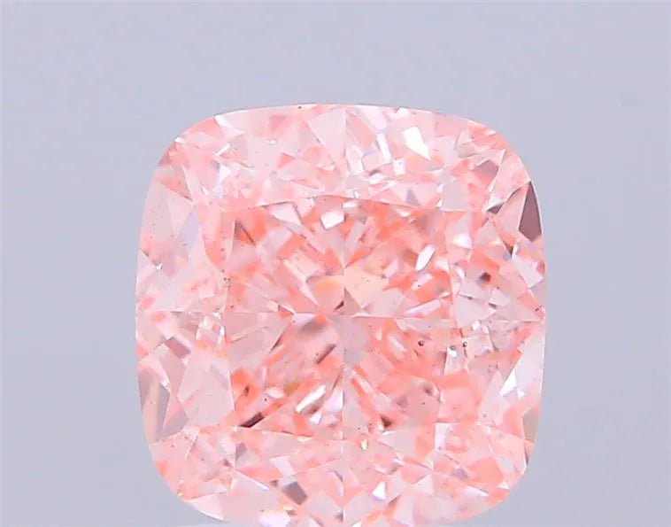 3.53ct Cushion modified Lab Grown Diamond (Colour Fancy Vivid Pink, Clarity VS2, IGI Certified)