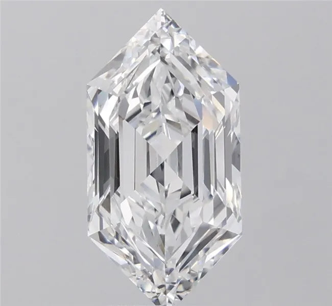 3.54ct Hexagonal Lab Grown Diamond (Colour E, Clarity VVS2, IGI Certified)