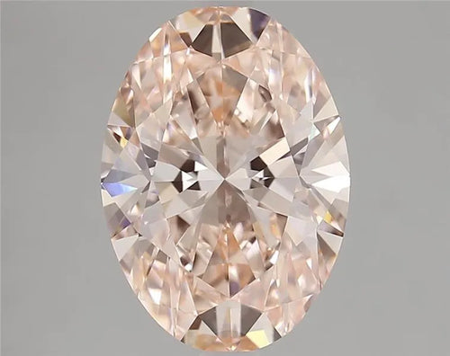 3.54ct Oval Lab Grown Diamond (Colour Fancy Intense Pink, Clarity VVS2, IGI Certified)