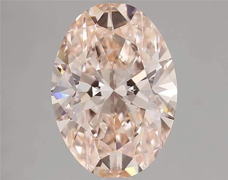 3.54ct Oval Lab Grown Diamond (Colour Fancy Intense Pink, Clarity VVS2, IGI Certified)
