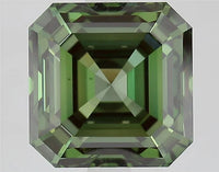 3.57ct Square emerald Lab Grown Diamond (Colour Fancy Vivid Green, Clarity VS1, IGI Certified)