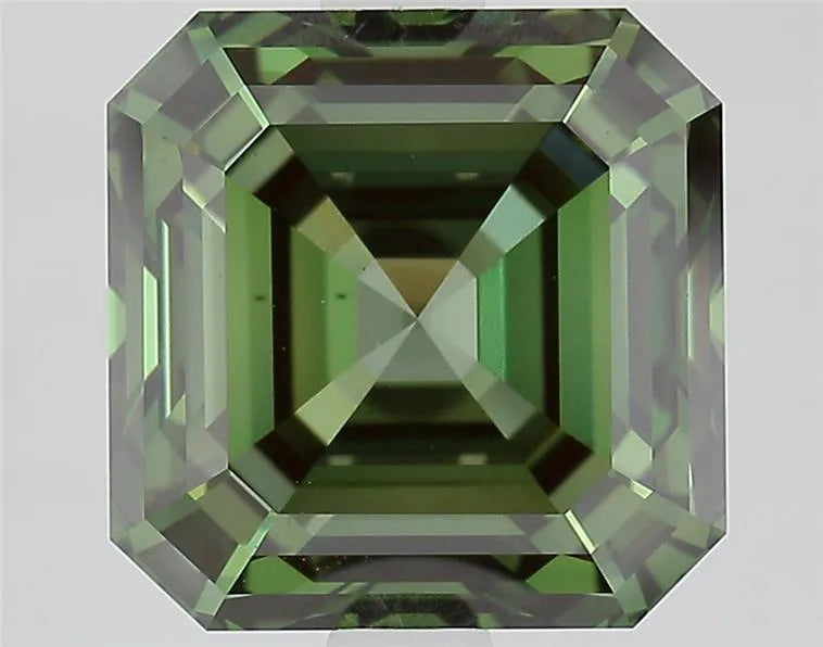 3.57ct Square emerald Lab Grown Diamond (Colour Fancy Vivid Green, Clarity VS1, IGI Certified)