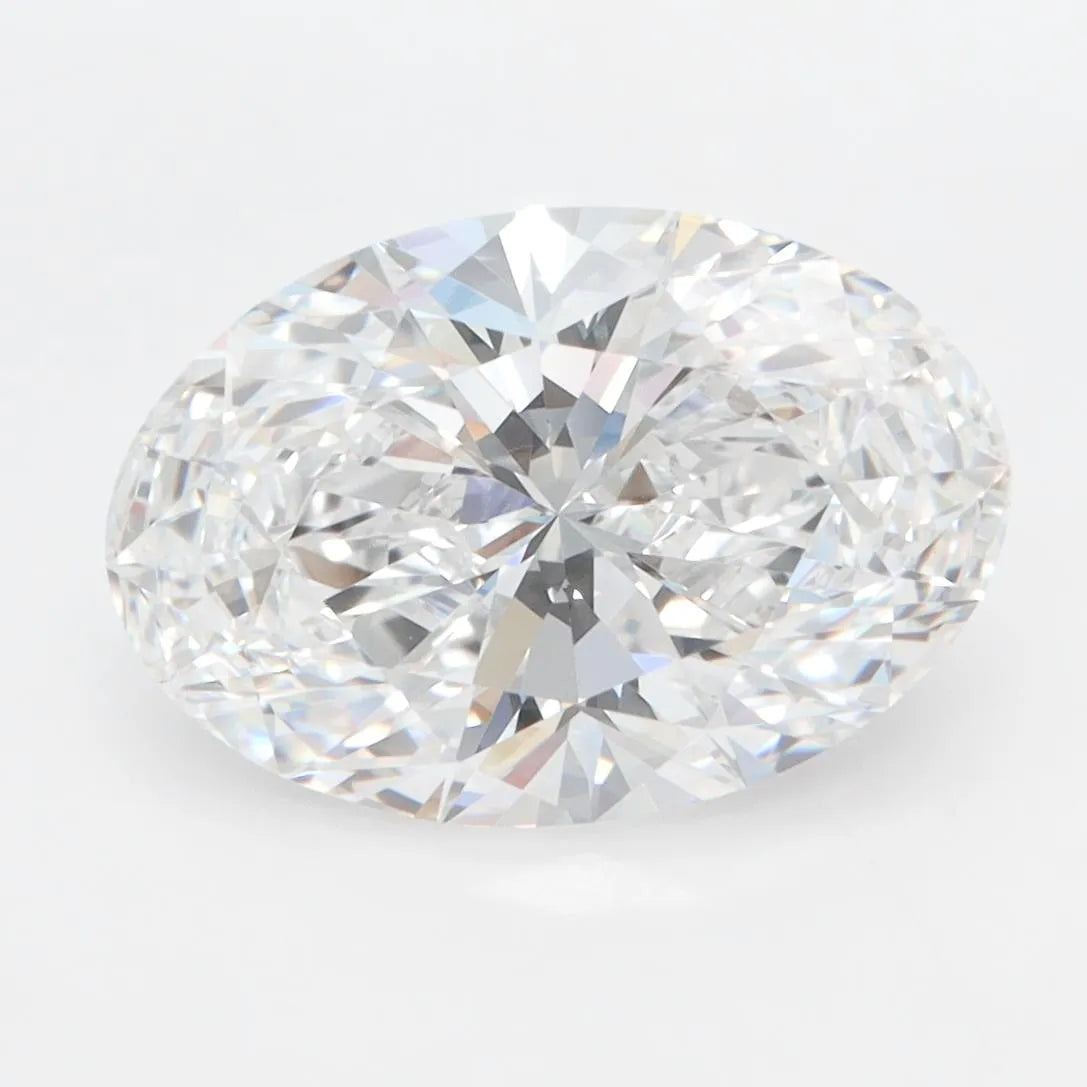 3.58ct Oval Lab Grown Diamond (Colour D, Clarity VVS1, IGI Certified)