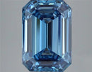 3.59ct Emerald Lab Grown Diamond (Colour Fancy Vivid Blue, Clarity VS1, IGI Certified)