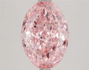 3.62ct Oval Lab Grown Diamond (Colour Fancy Vivid Pink, Clarity VS2, IGI Certified)