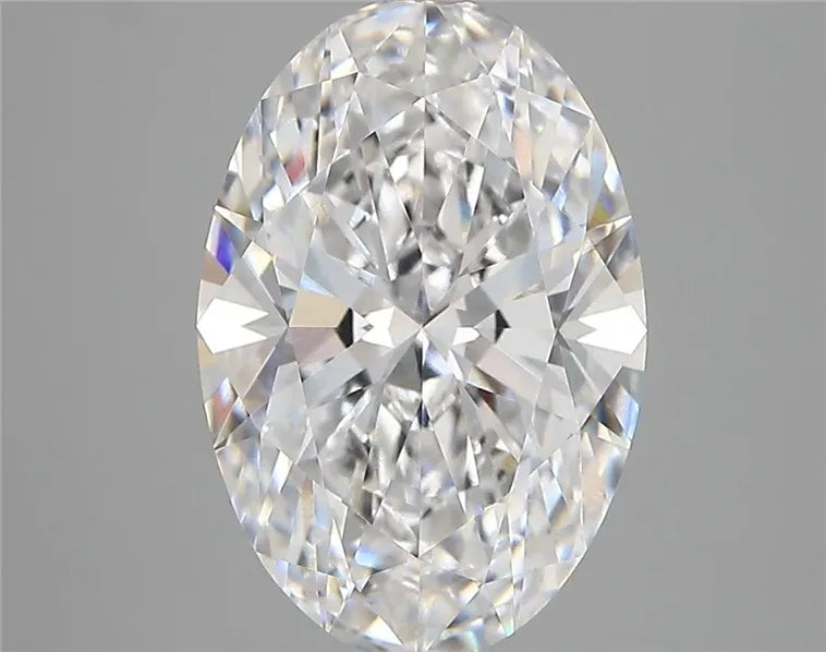 3.64ct Oval Lab Grown Diamond (Colour D, Clarity VVS2, IGI Certified)