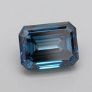3.68ct Emerald Lab Grown Diamond (Colour Fancy Deep Blue, Clarity VS2, IGI Certified)