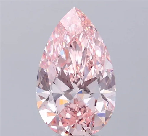 3.70ct Pear Lab Grown Diamond (Colour Fancy Intense Pink, Clarity VVS2, IGI Certified)
