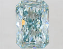 3.71ct Radiant Lab Grown Diamond (Colour Fancy Intense Blue Green, Clarity VVS1, IGI Certified)