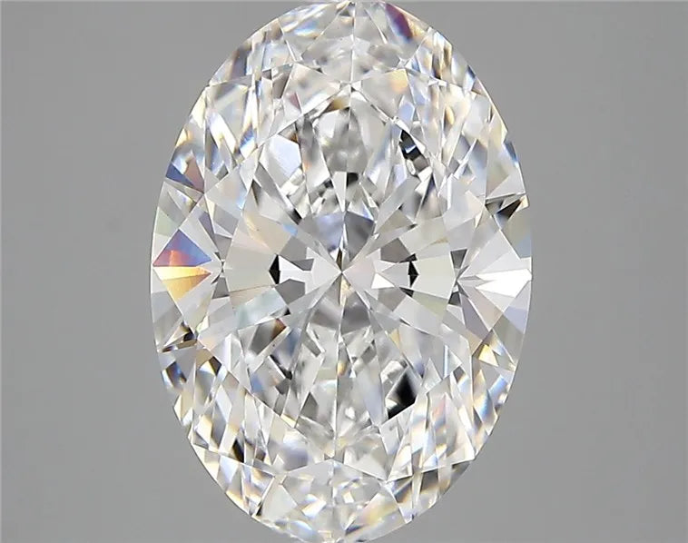 3.84ct Oval Lab Grown Diamond (Colour D, Clarity VVS2, IGI Certified)