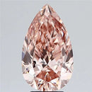 3.89ct Pear Lab Grown Diamond (Colour Fancy Light Brownish Pink, Clarity VS2, IGI Certified)