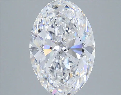 3.90ct Oval Lab Grown Diamond (Colour D, Clarity VVS2, IGI Certified)