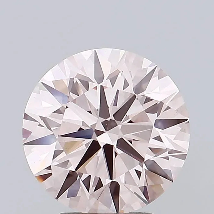3.98ct Round Lab Grown Diamond (Colour Fancy Pink, Clarity VS1, Cut EX, IGI Certified)
