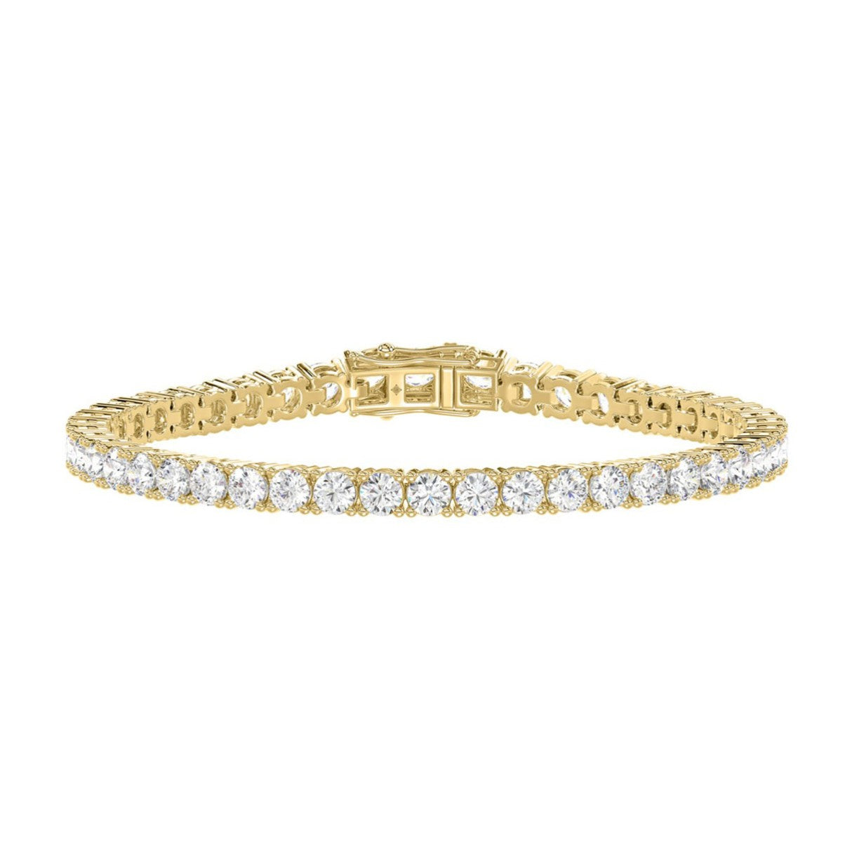 3 Carat Basket 4-Prong Diamond Tennis Bracelet