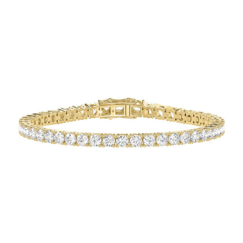 3 Carat Basket 4-Prong Diamond Tennis Bracelet
