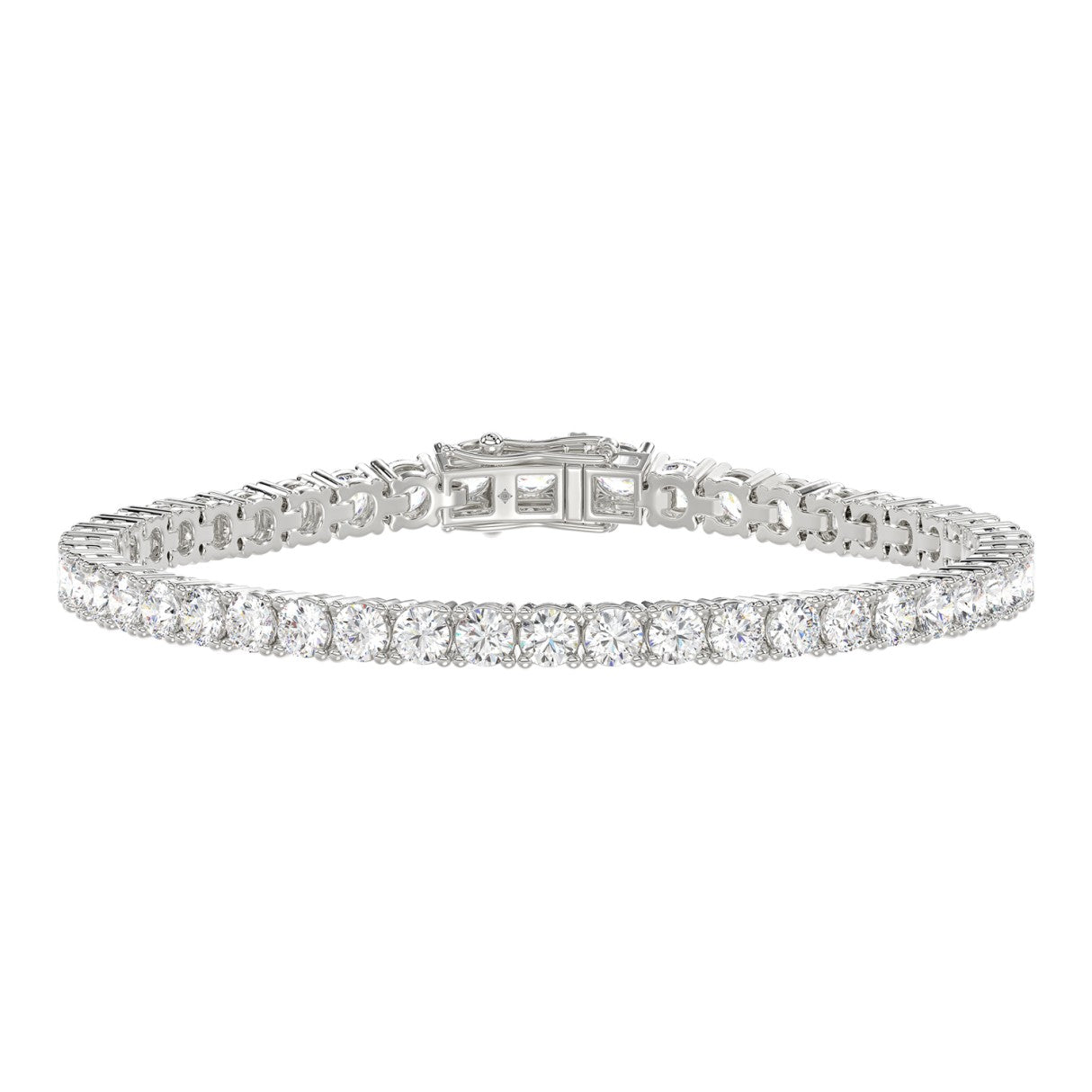 3 Carat Basket 4-Prong Diamond Tennis Bracelet