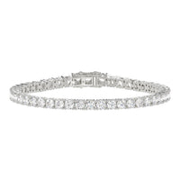 3 Carat Basket 4-Prong Diamond Tennis Bracelet