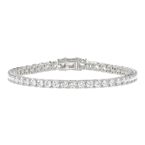 3 Carat Basket 4-Prong Diamond Tennis Bracelet