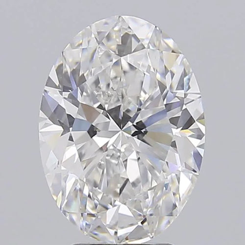 4.00ct Oval Lab Grown Diamond (Colour E, Clarity VVS2, IGI Certified)