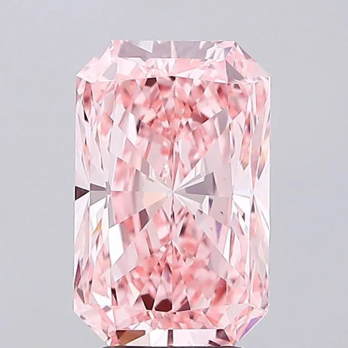 4.00ct Radiant Lab Grown Diamond (Colour Fancy Vivid Pink, Clarity VS2, IGI Certified)