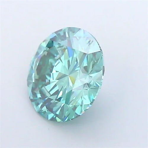 4.00ct Round Lab Grown Diamond (Colour Fancy Vivid Green, Clarity VS1, Cut EX, IGI Certified)