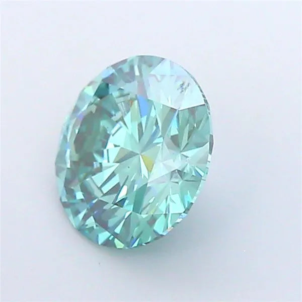 4.00ct Round Lab Grown Diamond (Colour Fancy Vivid Green, Clarity VS1, Cut EX, IGI Certified)