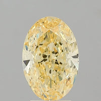 4.01ct Oval Lab Grown Diamond (Colour Fancy Intense Yellow, Clarity SI1, IGI Certified)