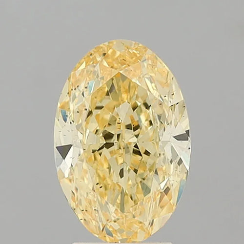 4.01ct Oval Lab Grown Diamond (Colour Fancy Intense Yellow, Clarity SI1, IGI Certified)