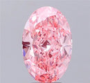 4.01ct Oval Lab Grown Diamond (Colour Fancy Vivid Pink, Clarity VS1, IGI Certified)