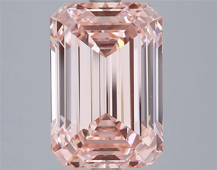 4.02ct Emerald Lab Grown Diamond (Colour Fancy Intense Pink, Clarity VVS2, IGI Certified)
