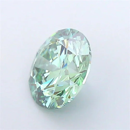 4.02ct Round Lab Grown Diamond (Colour Fancy Vivid Green, Clarity VS1, Cut ID, IGI Certified)