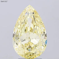 4.03ct Pear Lab Grown Diamond (Colour Fancy Intense Yellow, Clarity VS2, IGI Certified)