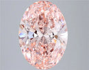 4.04ct Oval Lab Grown Diamond (Colour Fancy Intense Pink, Clarity VVS2, IGI Certified)