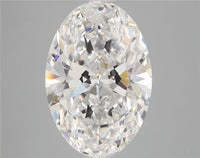 4.06ct Oval Lab Grown Diamond (Colour D, Clarity VVS2, IGI Certified)