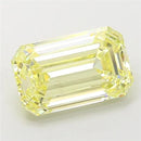 4.08ct Emerald Lab Grown Diamond (Colour Fancy Yellow, Clarity VS1, IGI Certified)