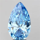 4.08ct Pear Lab Grown Diamond (Colour Fancy Vivid Blue, Clarity VVS2, IGI Certified)